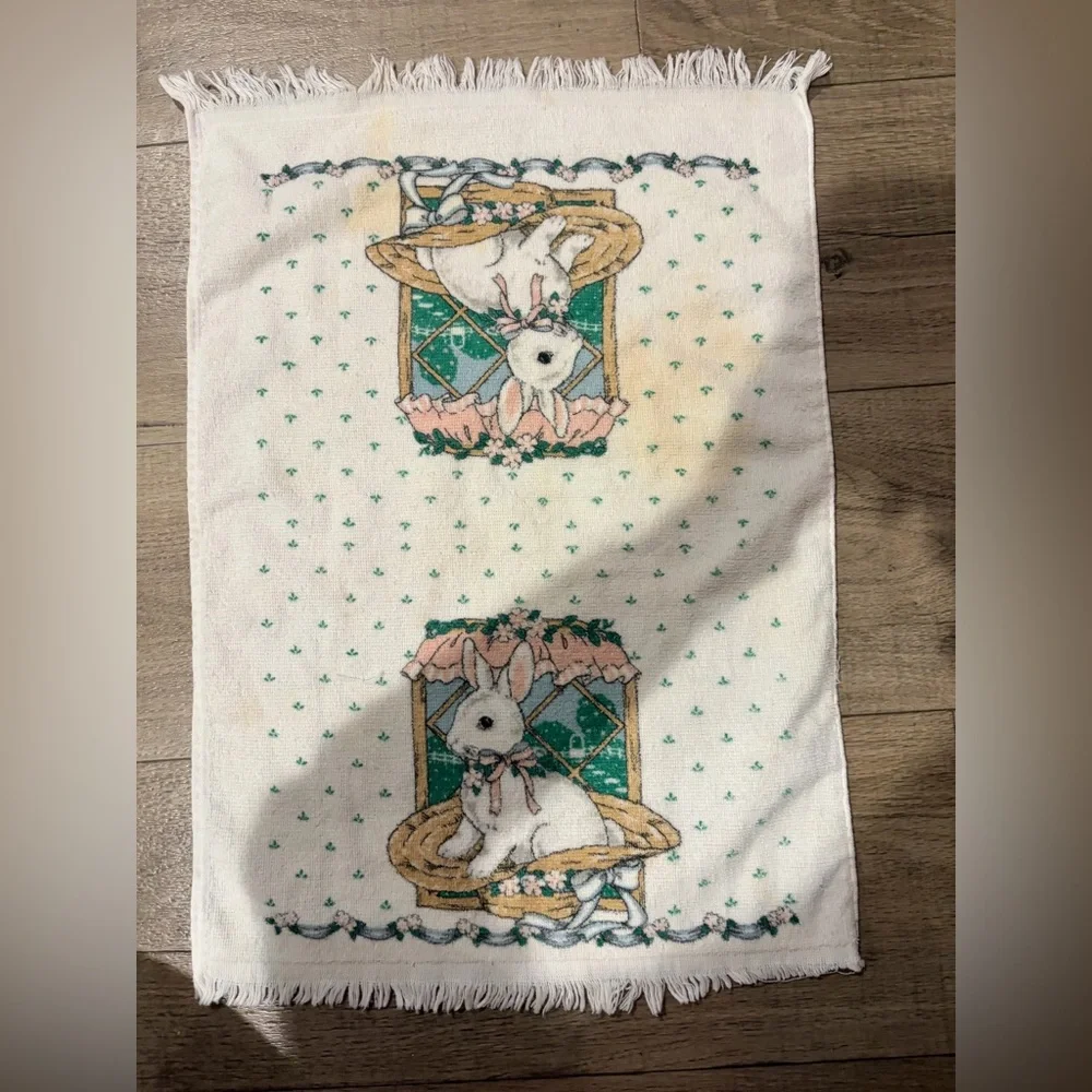 Vintage Cannon Bunny/ Easter Kitchen Towel